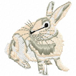Rabbits Embroidery Design 2 Rabbits Embroidery Design 2